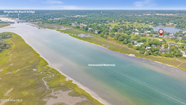 1401 Regatta Dr, Wilmington, NC 28405 - aerial view of property and surrounding area with a large body of water