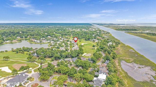 1401 Regatta Dr, Wilmington, NC 28405 - view of property location featuring a nearby body of water and a golf club
