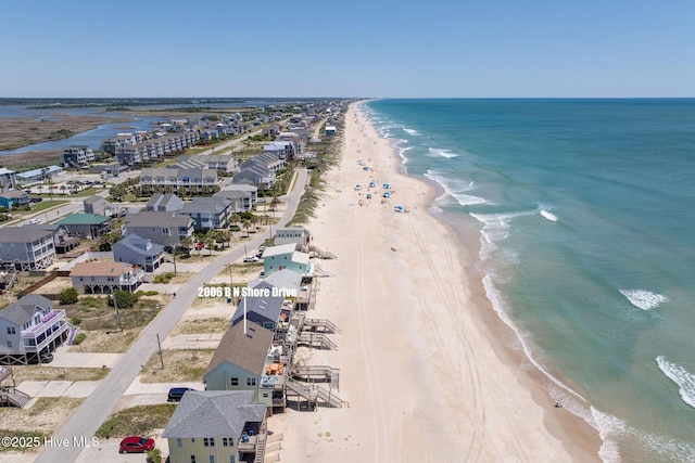 2006 N Shore Dr Unit B, Surf City, NC 28445 - aerial view of waterfront with a beach