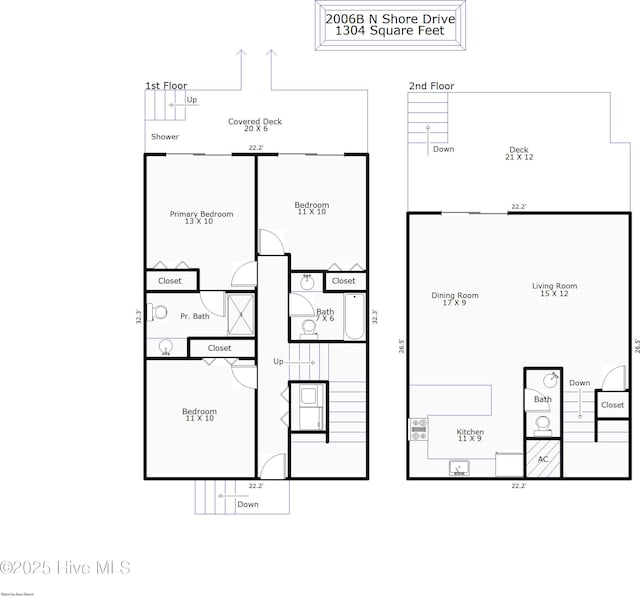 2006 N Shore Dr Unit B, Surf City, NC 28445 - home floor plan