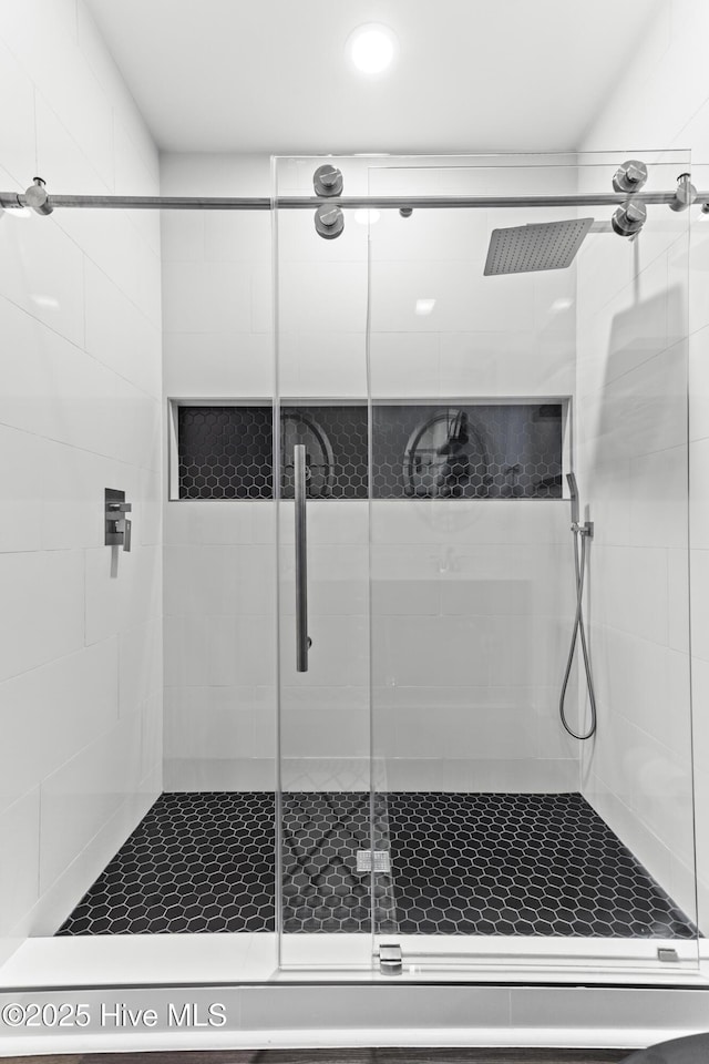 2212 Lakeside Cir, Wilmington, NC 28401 - full bathroom with a stall shower and recessed lighting