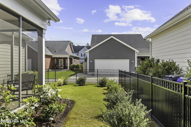 2212 Lakeside Cir, Wilmington, NC 28401 - view of yard with concrete driveway and an attached garage