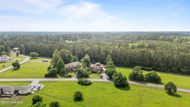 1005 Pirate Cove Cir, Oriental, NC 28571 - aerial view of a heavily wooded area