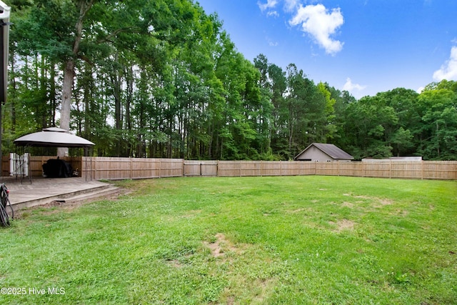 4969 Redman Rd, Rocky Mount, NC 27803 - view of yard featuring a gazebo