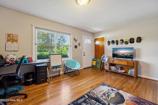 460 S NC-111 Hwy, Chinquapin, NC 28521 - office space featuring light wood-style floors, a textured ceiling, and baseboards