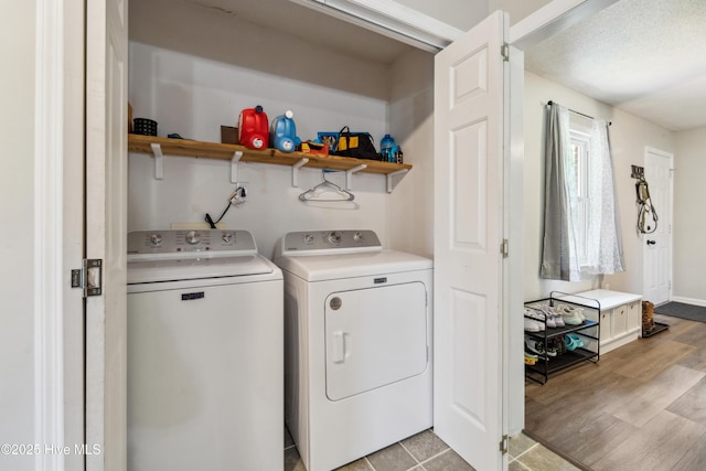 460 S NC-111 Hwy, Chinquapin, NC 28521 - washroom featuring independent washer and dryer and light wood finished floors