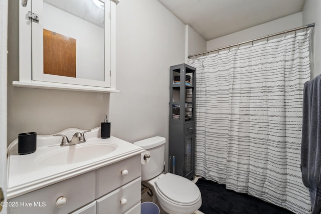 460 S NC-111 Hwy, Chinquapin, NC 28521 - full bathroom featuring vanity, toilet, and curtained shower
