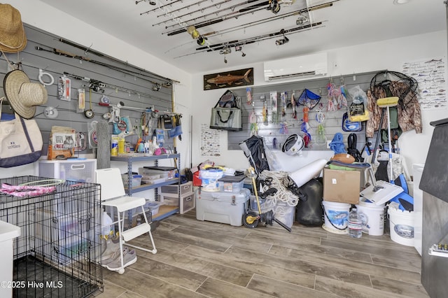 1205 Kings Lndg, Hampstead, NC 28443 - garage with a wall mounted air conditioner