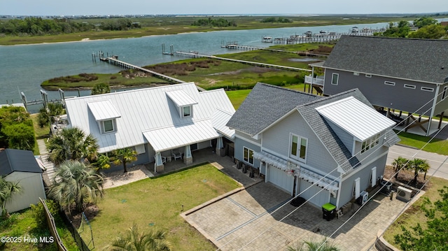 1205 Kings Lndg, Hampstead, NC 28443 - view from above of property with a large body of water