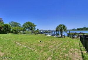1205 Kings Lndg, Hampstead, NC 28443 - view of yard featuring a water view