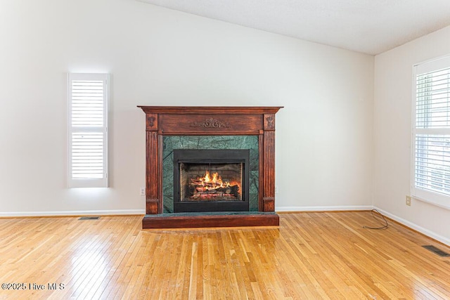 129 Shagbark Ct, Seven Lakes, NC 27376 - detailed view of wood finished floors and a premium fireplace