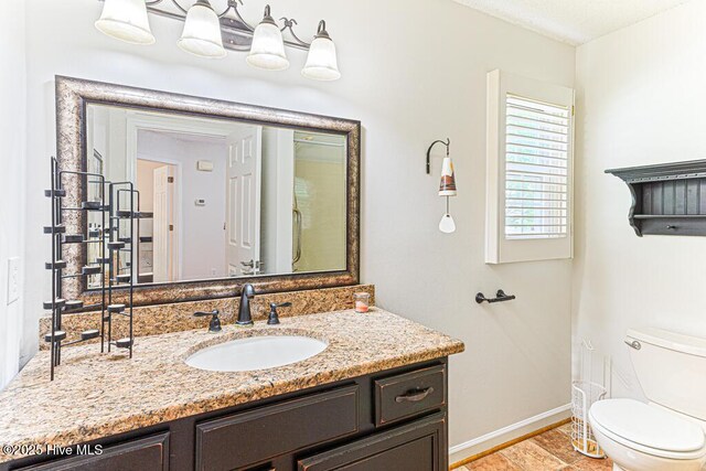 129 Shagbark Ct, Seven Lakes, NC 27376 - bathroom with toilet and vanity