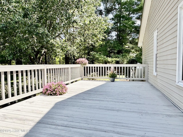 129 Shagbark Ct, Seven Lakes, NC 27376 - view of wooden terrace