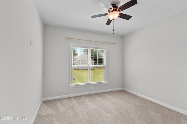 3068 Joe Stocks Rd, Greenville, NC 27858 - unfurnished room with carpet floors, baseboards, and a ceiling fan