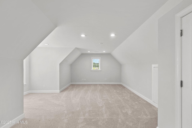 3068 Joe Stocks Rd, Greenville, NC 27858 - bonus room featuring light colored carpet, vaulted ceiling, recessed lighting, and baseboards