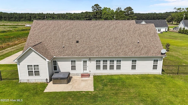 3068 Joe Stocks Rd, Greenville, NC 27858 - back of property with a patio area and a shingled roof