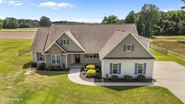 3068 Joe Stocks Rd, Greenville, NC 27858 - craftsman-style house featuring stone siding and a porch