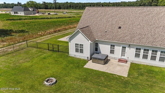 3068 Joe Stocks Rd, Greenville, NC 27858 - back of property with a patio area, roof with shingles, and entry steps