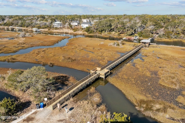 233 NE 70th St, Oak Island, NC 28465 - aerial view of property's location with a large body of water