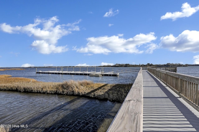557 Moss Lake Ln, Holly Ridge, NC 28445 - dock area with a water view