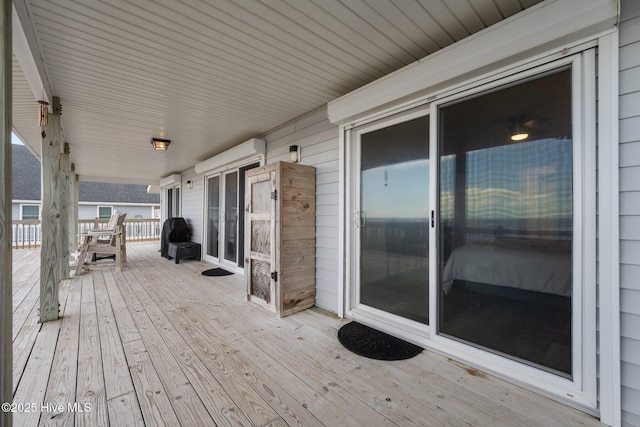 232 Seashore Dr, North Topsail Beach, NC 28460 - view of wooden deck