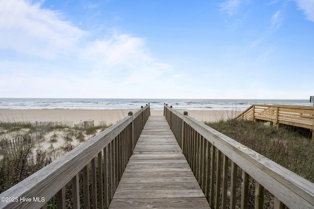232 Seashore Dr, North Topsail Beach, NC 28460 - view of property's community featuring view of water and beach