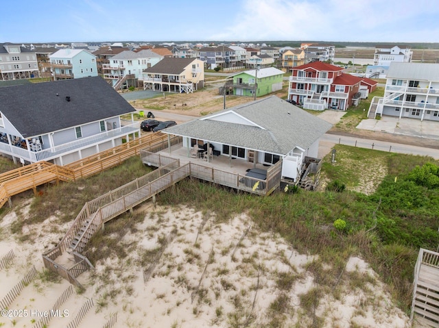232 Seashore Dr, North Topsail Beach, NC 28460 - aerial perspective of suburban area