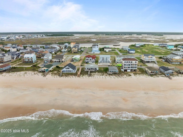232 Seashore Dr, North Topsail Beach, NC 28460 - aerial view of residential area with unending shoreline