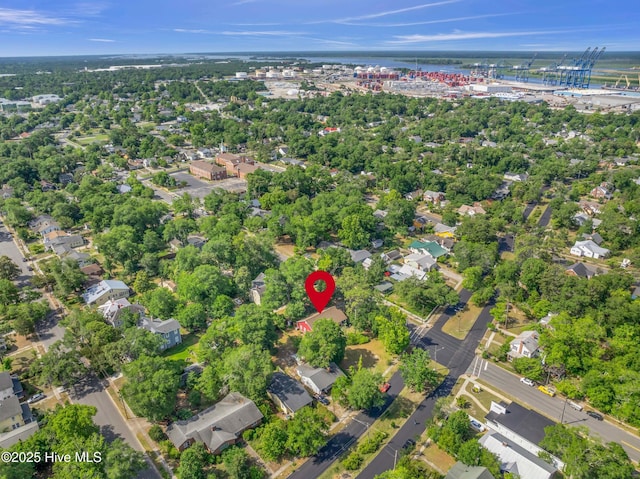 2013 Adams St, Wilmington, NC 28401 - aerial overview of property's location featuring nearby suburban area