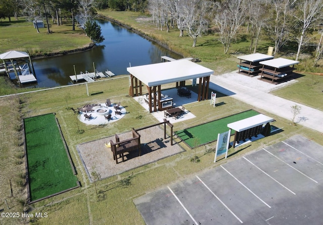 309 River Oats Ct, Holly Ridge, NC 28445 - aerial view of a nearby body of water