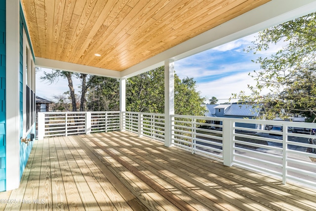 110 Dow Rd N, Carolina Beach, NC 28428 - view of wooden terrace