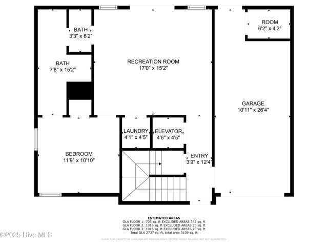 1905 Emerald Dr, Emerald Isle, NC 28594 - property floor plan
