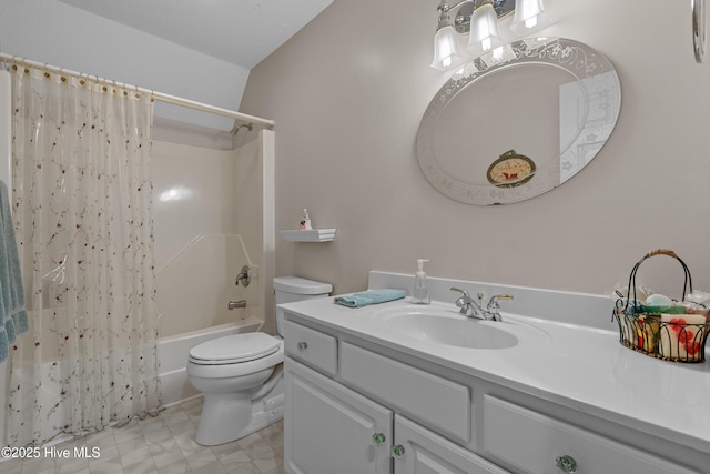 550 Sunset Lakes Blvd SW, Sunset Beach, NC 28468 - full bath featuring shower / tub combo with curtain, toilet, and vanity