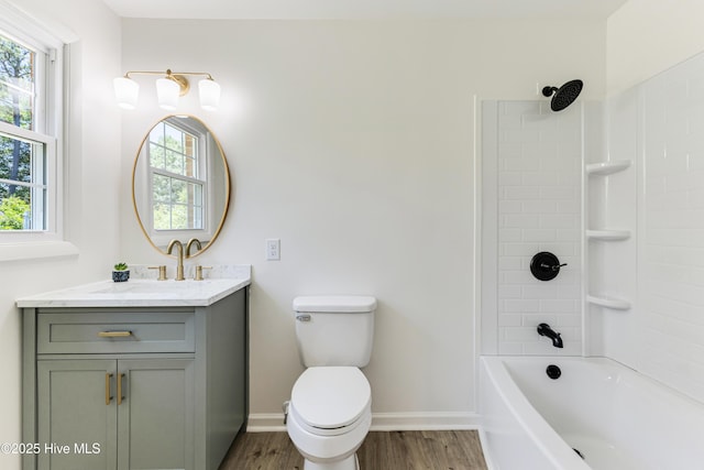 150 Willetts Dr, Southport, NC 28461 - full bath with vanity, healthy amount of natural light, wood finished floors, and toilet