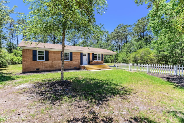 150 Willetts Dr, Southport, NC 28461 - ranch-style house featuring crawl space and brick siding