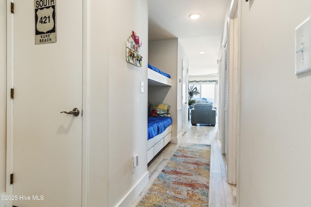 1437 Fort Fisher Blvd S Unit D3, Kure Beach, NC 28449 - corridor featuring light wood finished floors and recessed lighting