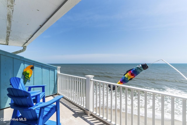 1437 Fort Fisher Blvd S Unit D3, Kure Beach, NC 28449 - balcony featuring a water view