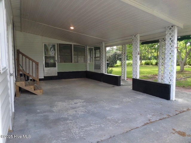 108 Swan Point Rd, Bayboro, NC 28515 - view of patio / terrace featuring an attached carport