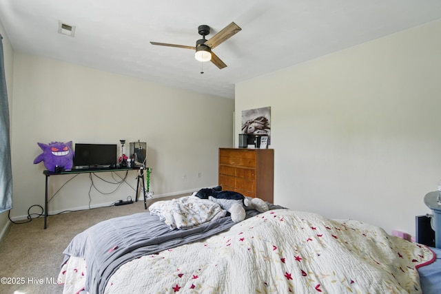 118 Stedman Ln E, Elizabeth City, NC 27909 - carpeted bedroom featuring baseboards and a ceiling fan