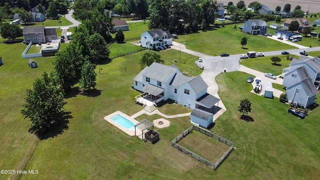 118 Stedman Ln E, Elizabeth City, NC 27909 - aerial view of residential area featuring a pool