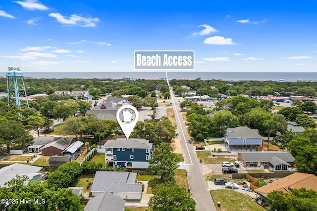 412 Keziah St, Oak Island, NC 28465 - aerial view of residential area featuring a nearby body of water
