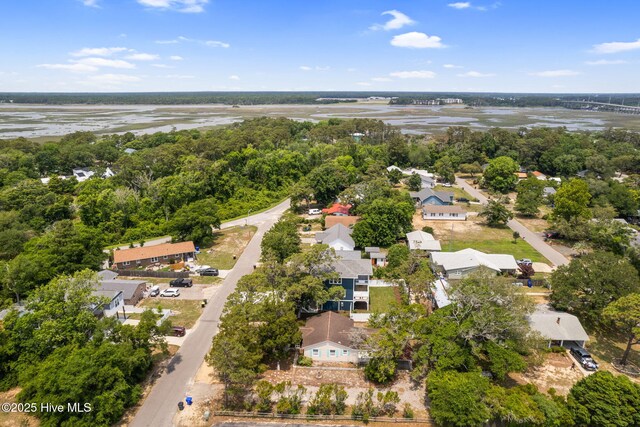 412 Keziah St, Oak Island, NC 28465 - aerial view of property's location featuring a nearby body of water and nearby suburban area