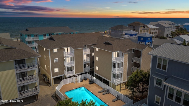 1503 Carolina Beach Ave N Unit 2A, Carolina Beach, NC 28428 - bird's eye view of a pool area and a nearby body of water