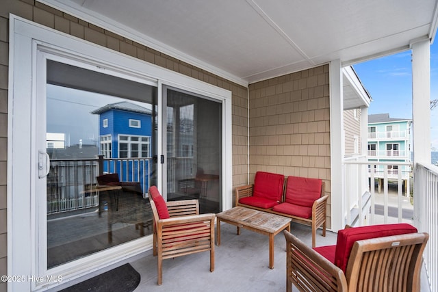 1503 Carolina Beach Ave N Unit 2A, Carolina Beach, NC 28428 - balcony with an outdoor living space