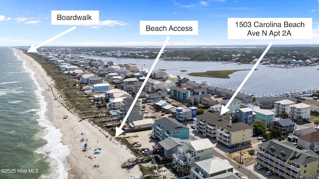 1503 Carolina Beach Ave N Unit 2A, Carolina Beach, NC 28428 - drone / aerial view of extended coastline