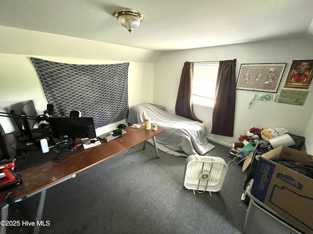 1412 Lyon Landing Rd, Elizabethtown, NC 28337 - bedroom featuring lofted ceiling and carpet