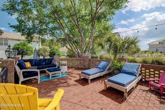 809 Berwyn Rd, Wilmington, NC 28409 - view of patio / terrace featuring an outdoor living space