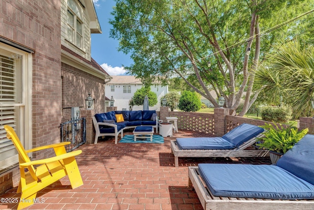 809 Berwyn Rd, Wilmington, NC 28409 - view of patio with an outdoor living space