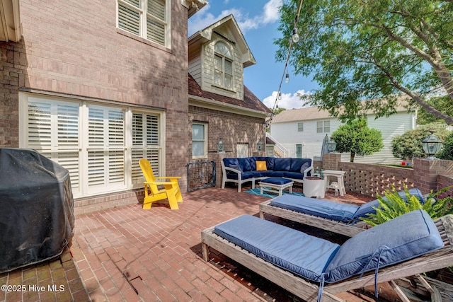 809 Berwyn Rd, Wilmington, NC 28409 - view of patio / terrace with outdoor lounge area and a grill