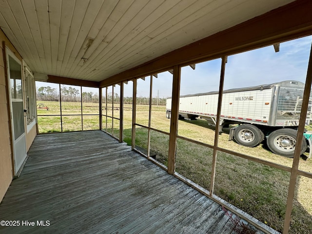 718 Beasley Rd, Roper, NC 27970 - unfurnished sunroom with plenty of natural light